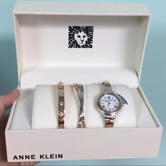Anne Klein Jewelry - Anne Klein Swarovski Watch Set